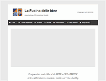 Tablet Screenshot of lafucinadelleidee.com