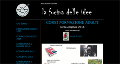 Desktop Screenshot of lafucinadelleidee.it